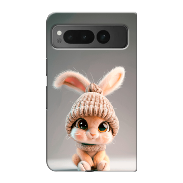 Пластиковый чехол на Google Pixel Fold с принтом Кролик Пластиковый чехол на Google Pixel Fold с принтом Кролик