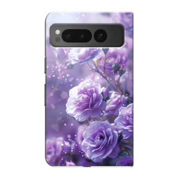 Пластиковый чехол на Google Pixel Fold с принтом Розы цветы Пластиковый чехол на Google Pixel Fold с принтом Розы цветы
