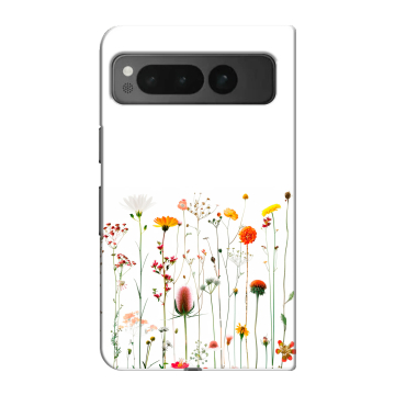 Пластиковый чехол на Google Pixel Fold с принтом цветы Пластиковый чехол на Google Pixel Fold с принтом цветы