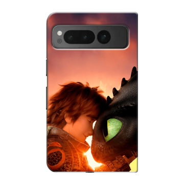 Пластиковый чехол на Google Pixel Fold с принтом Как приручить дракона Пластиковый чехол на Google Pixel Fold с принтом Как приручить дракона