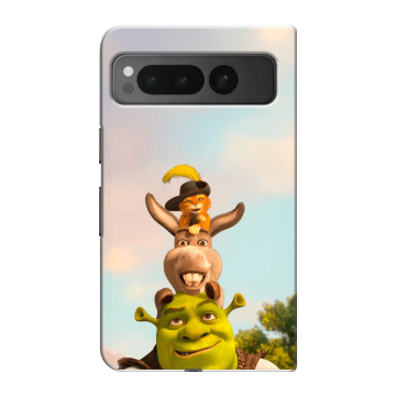 Пластиковый чехол на Google Pixel Fold с принтом Шрек Shrek Пластиковый чехол на Google Pixel Fold с принтом Шрек Shrek
