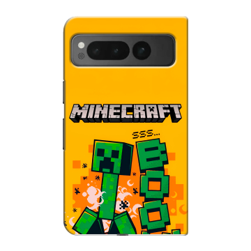 Пластиковый чехол на Google Pixel Fold с принтом Майнкрафт Minecraft Пластиковый чехол на Google Pixel Fold с принтом Майнкрафт Minecraft