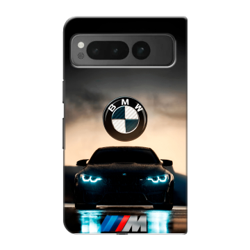 Пластиковый чехол на Google Pixel Fold с принтом БМВ BMW Пластиковый чехол на Google Pixel Fold с принтом БМВ BMW