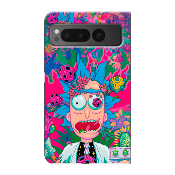 Пластиковый чехол на Google Pixel Fold с принтом Рик и Морти Rick Morty Пластиковый чехол на Google Pixel Fold с принтом Рик и Морти Rick Morty