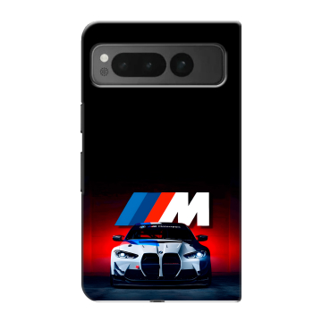 Пластиковый чехол на Google Pixel Fold с принтом БМВ BMW Пластиковый чехол на Google Pixel Fold с принтом БМВ BMW