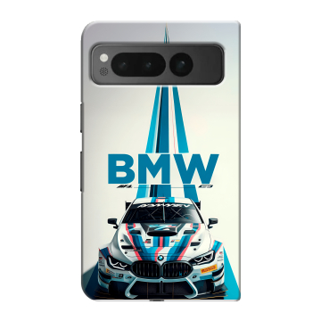 Пластиковый чехол на Google Pixel Fold с принтом БМВ BMW Пластиковый чехол на Google Pixel Fold с принтом БМВ BMW
