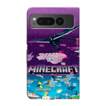 Пластиковый чехол на Google Pixel Fold с принтом Майнкрафт Minecraft Пластиковый чехол на Google Pixel Fold с принтом Майнкрафт Minecraft