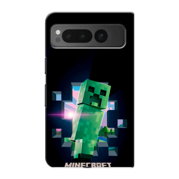 Пластиковый чехол на Google Pixel Fold с принтом Майнкрафт Minecraft Пластиковый чехол на Google Pixel Fold с принтом Майнкрафт Minecraft