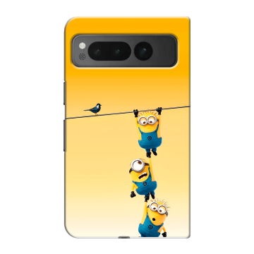 Пластиковый чехол на Google Pixel Fold с принтом Миньоны Пластиковый чехол на Google Pixel Fold с принтом Миньоны
