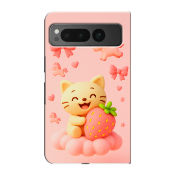 Пластиковый чехол на Google Pixel Fold с принтом для девочек Пластиковый чехол на Google Pixel Fold с принтом для девочек