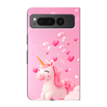 Пластиковый чехол на Google Pixel Fold с принтом Единорог Пластиковый чехол на Google Pixel Fold с принтом Единорог