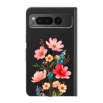 Пластиковый чехол на Google Pixel Fold с принтом Цветы Пластиковый чехол на Google Pixel Fold с принтом Цветы