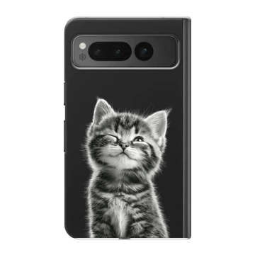 Пластиковый чехол на Google Pixel Fold с принтом Котенок Пластиковый чехол на Google Pixel Fold с принтом Котенок