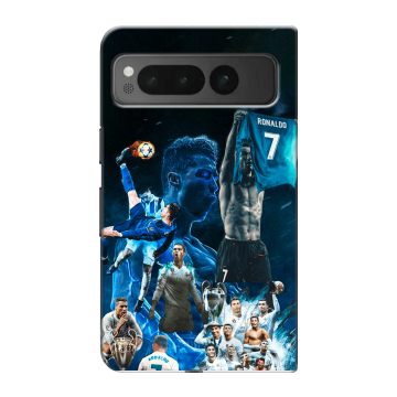 Пластиковый чехол на Google Pixel Fold с принтом Реал Роналдо Пластиковый чехол на Google Pixel Fold с принтом Реал Роналдо