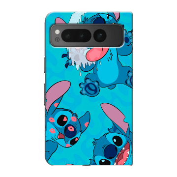 Пластиковый чехол на Google Pixel Fold с принтом Лило и Стич Пластиковый чехол на Google Pixel Fold с принтом Лило и Стич