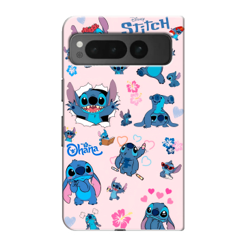 Пластиковый чехол на Google Pixel Fold с принтом Лило и Стич Пластиковый чехол на Google Pixel Fold с принтом Лило и Стич