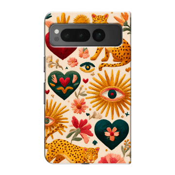 Пластиковый чехол на Google Pixel Fold с принтом Модный принт Пластиковый чехол на Google Pixel Fold с принтом Модный принт