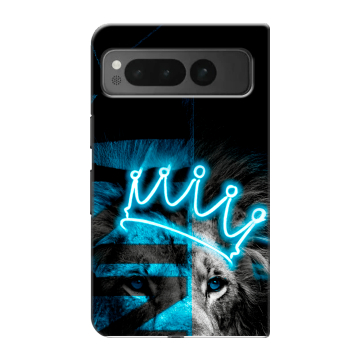 Пластиковый чехол на Google Pixel Fold с принтом Король лев Пластиковый чехол на Google Pixel Fold с принтом Король лев