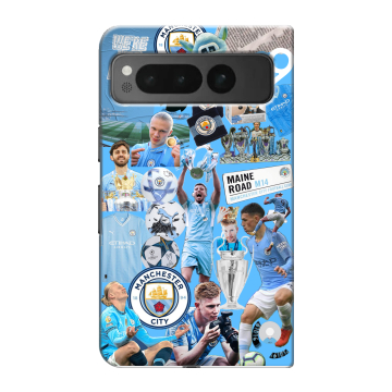 Пластиковый чехол на Google Pixel Fold с принтом Man City Манчестер Сити Пластиковый чехол на Google Pixel Fold с принтом Man City Манчестер Сити