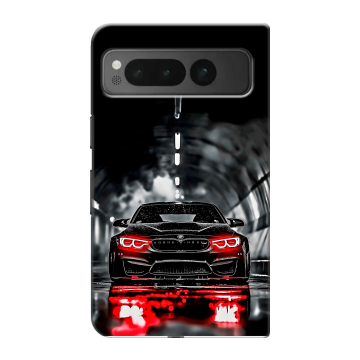 Пластиковый чехол на Google Pixel Fold с принтом BMW БМВ Пластиковый чехол на Google Pixel Fold с принтом BMW БМВ