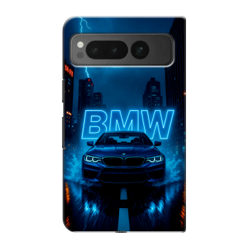 Пластиковый чехол на Google Pixel Fold с принтом BMW БМВ Пластиковый чехол на Google Pixel Fold с принтом BMW БМВ