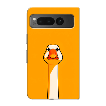 Пластиковый чехол на Google Pixel Fold с принтом Смешная утка Пластиковый чехол на Google Pixel Fold с принтом Смешная утка
