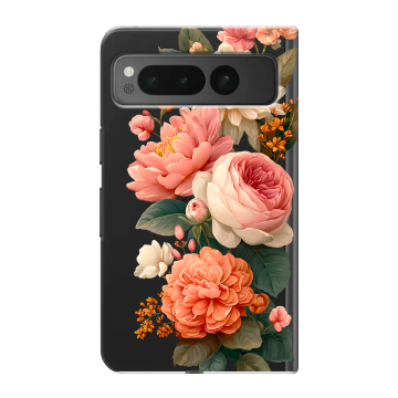 Пластиковый чехол на Google Pixel Fold с принтом цветы Пластиковый чехол на Google Pixel Fold с принтом цветы