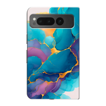 Пластиковый чехол на Google Pixel Fold с принтом Мрамор блестки Пластиковый чехол на Google Pixel Fold с принтом Мрамор блестки
