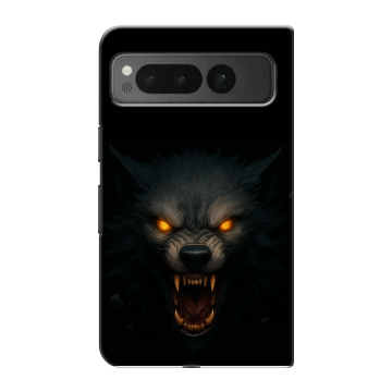 Пластиковый чехол на Google Pixel Fold с принтом Волк Пластиковый чехол на Google Pixel Fold с принтом Волк