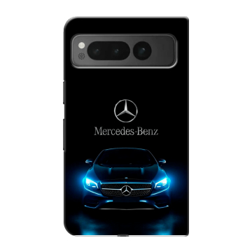 Пластиковый чехол на Google Pixel Fold с принтом Mercedes Мерседес Пластиковый чехол на Google Pixel Fold с принтом Mercedes Мерседес