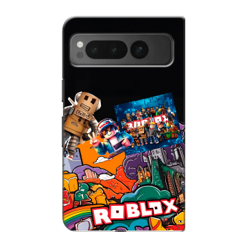 Пластиковый чехол на Google Pixel Fold с принтом Roblox Роблокс Пластиковый чехол на Google Pixel Fold с принтом Roblox Роблокс