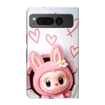 Пластиковый чехол на Google Pixel Fold с принтом Labubu Лабубу Пластиковый чехол на Google Pixel Fold с принтом Labubu Лабубу