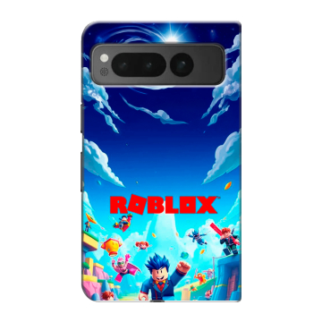 Пластиковый чехол на Google Pixel Fold с принтом Roblox Роблокс Пластиковый чехол на Google Pixel Fold с принтом Roblox Роблокс