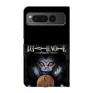 Пластиковый чехол на Google Pixel Fold с принтом Death note Тетрадь смерти Пластиковый чехол на Google Pixel Fold с принтом Death note Тетрадь смерти