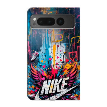Пластиковый чехол на Google Pixel Fold с принтом Nike Найк Пластиковый чехол на Google Pixel Fold с принтом Nike Найк
