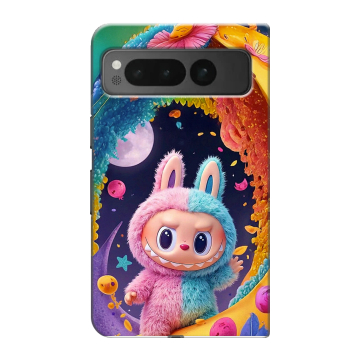 Пластиковый чехол на Google Pixel Fold с принтом Labubu Лабубу Пластиковый чехол на Google Pixel Fold с принтом Labubu Лабубу