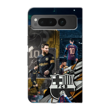 Пластиковый чехол на Google Pixel Fold с принтом Messi Barcelona Пластиковый чехол на Google Pixel Fold с принтом Messi Barcelona