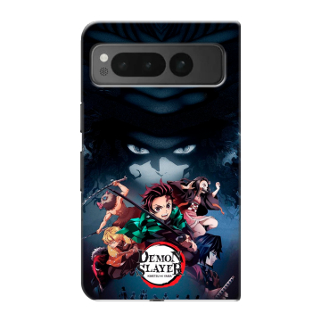 Пластиковый чехол на Google Pixel Fold с принтом Demon Slayer Клинок рассекающий демонов Пластиковый чехол на Google Pixel Fold с принтом Demon Slayer Клинок рассекающий демонов