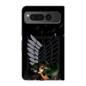 Пластиковый чехол на Google Pixel Fold с принтом Атака титанов Пластиковый чехол на Google Pixel Fold с принтом Атака титанов