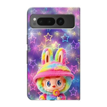 Пластиковый чехол на Google Pixel Fold с принтом Labubu Лабубу Пластиковый чехол на Google Pixel Fold с принтом Labubu Лабубу