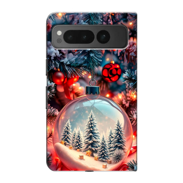 Пластиковый чехол на Google Pixel Fold с принтом Новый год Пластиковый чехол на Google Pixel Fold с принтом Новый год