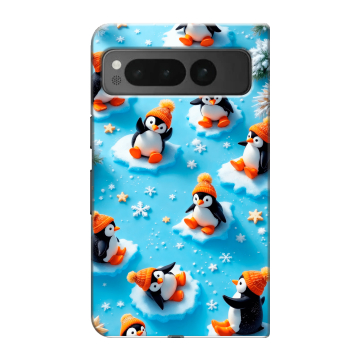 Пластиковый чехол на Google Pixel Fold с принтом Новый год Пластиковый чехол на Google Pixel Fold с принтом Новый год