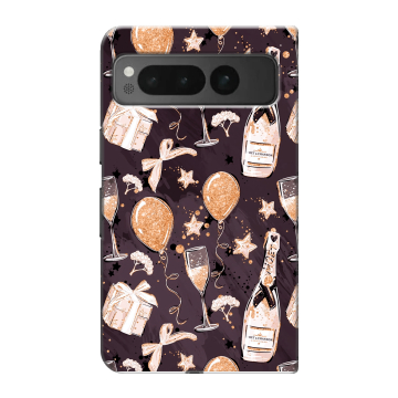 Пластиковый чехол на Google Pixel Fold с принтом Новый год Пластиковый чехол на Google Pixel Fold с принтом Новый год