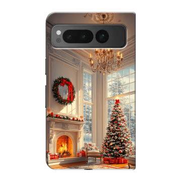 Пластиковый чехол на Google Pixel Fold с принтом Новый год Пластиковый чехол на Google Pixel Fold с принтом Новый год