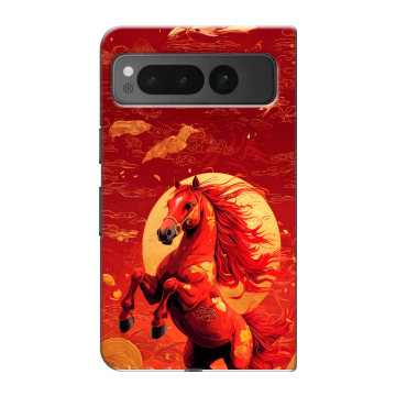 Пластиковый чехол на Google Pixel Fold с принтом Новый год Пластиковый чехол на Google Pixel Fold с принтом Новый год