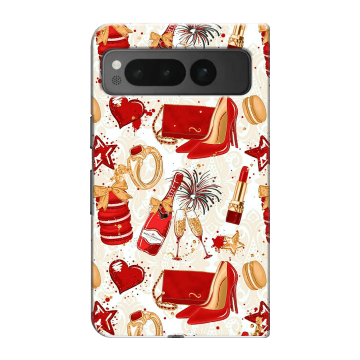 Пластиковый чехол на Google Pixel Fold с принтом Новый год Пластиковый чехол на Google Pixel Fold с принтом Новый год