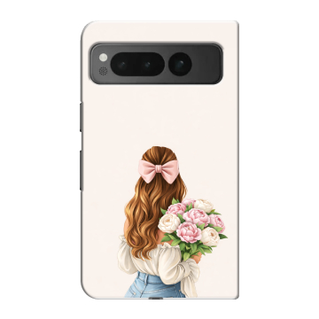 Пластиковый чехол на Google Pixel Fold с принтом женский Пластиковый чехол на Google Pixel Fold с принтом женский
