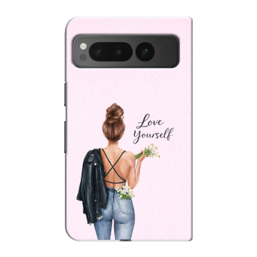 Пластиковый чехол на Google Pixel Fold с принтом женский Пластиковый чехол на Google Pixel Fold с принтом женский