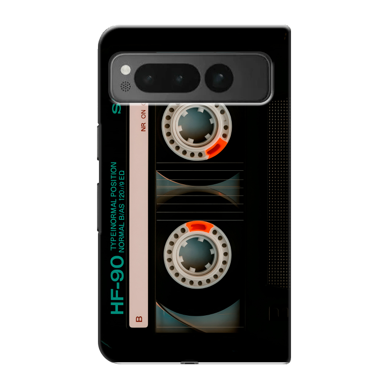 Пластиковый чехол на Google Pixel Fold с принтом Кассета Пластиковый чехол на Google Pixel Fold с принтом Кассета