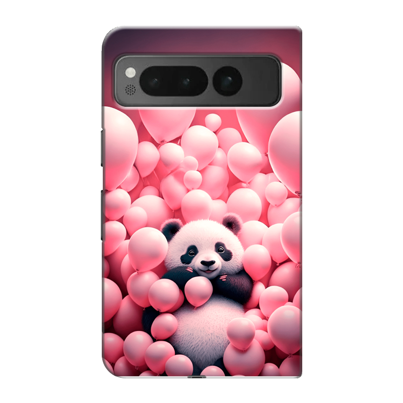 Пластиковый чехол на Google Pixel Fold с принтом Панда Пластиковый чехол на Google Pixel Fold с принтом Панда